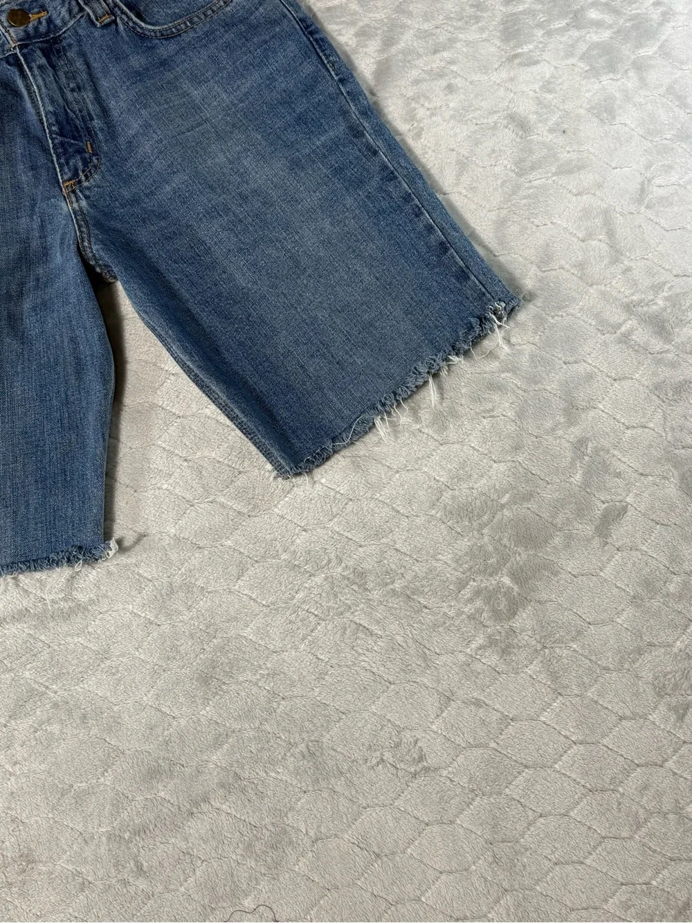 Carhartt Relaxed Straight Jorts Men’s 32 Blue Denim Cutoff Jean Shorts Raw‎ Hem